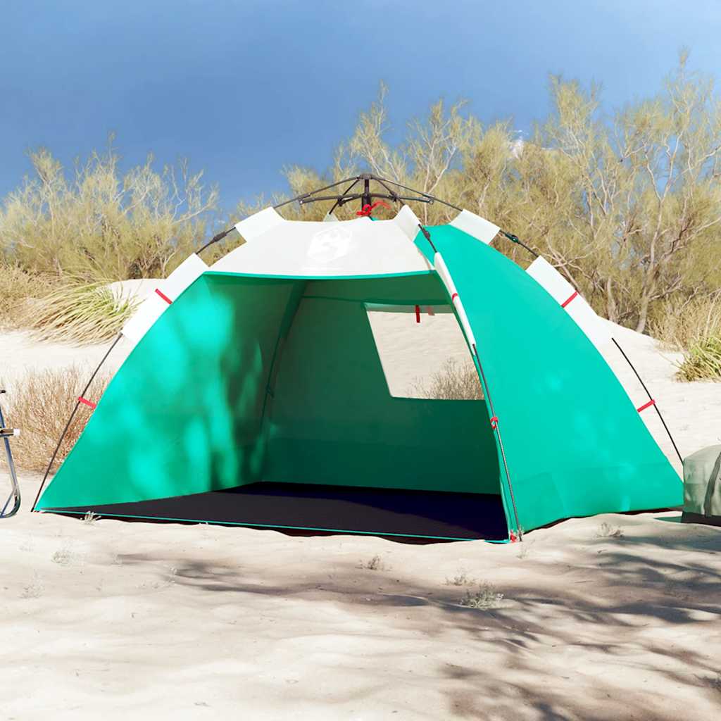 Beach Tent 2-Person Sea Green Quick Release Waterproof - vid-4005297 - Charlotte Dunes