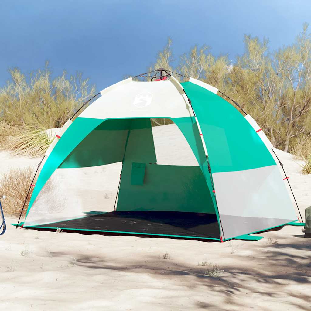 Beach Tent 2-Person Sea Green Quick Release Waterproof - vid-4005300 - Charlotte Dunes