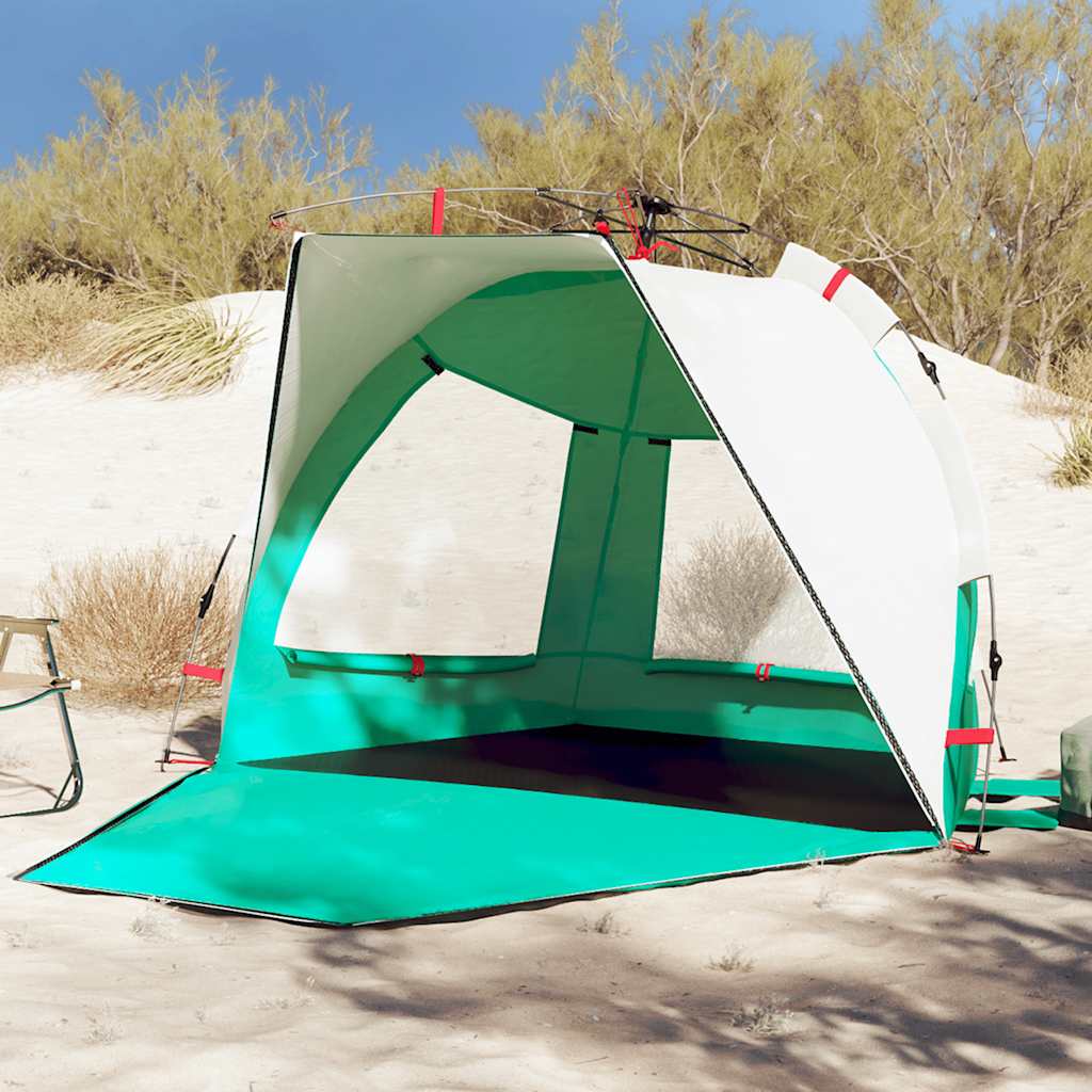 Beach Tent 2-Person Sea Green Quick Release Waterproof - vid-4005309 - Charlotte Dunes