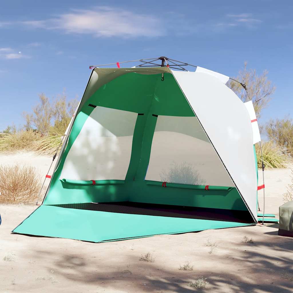 Beach Tent 3-Person Sea Green Quick Release Waterproof - vid-4005312 - Charlotte Dunes