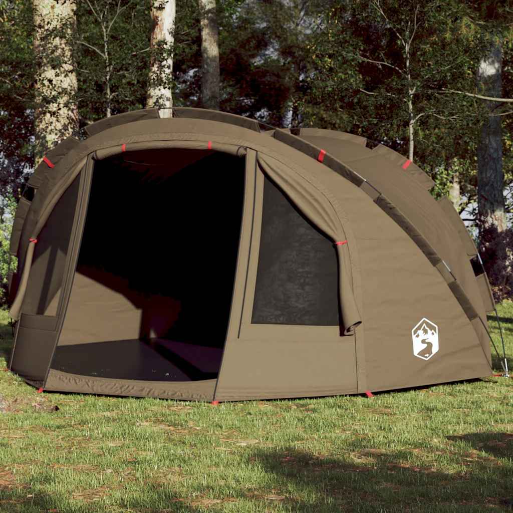 Fishing Tent 4-Person Olive Green Waterproof - Charlotte Dunes