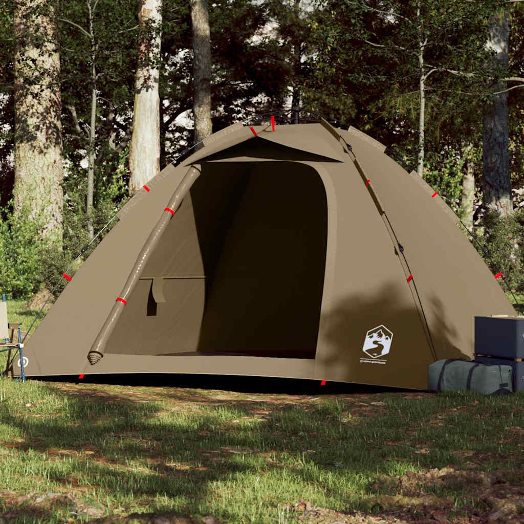 Fishing Tent 4-Person Olive Green Quick Release - vid-4005326 - Charlotte Dunes