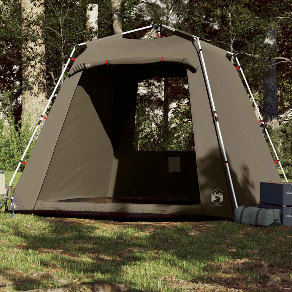 Fishing Tent 4-Person Olive Green Quick Release - vid-4005329 - Charlotte Dunes