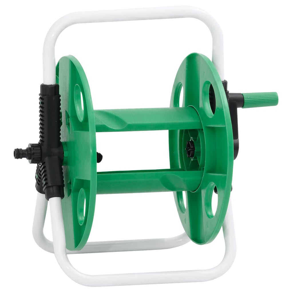 Free Standing Green Hose Reel for 45 m 1/2" Hose Steel - vid-4006167 - Design Hut