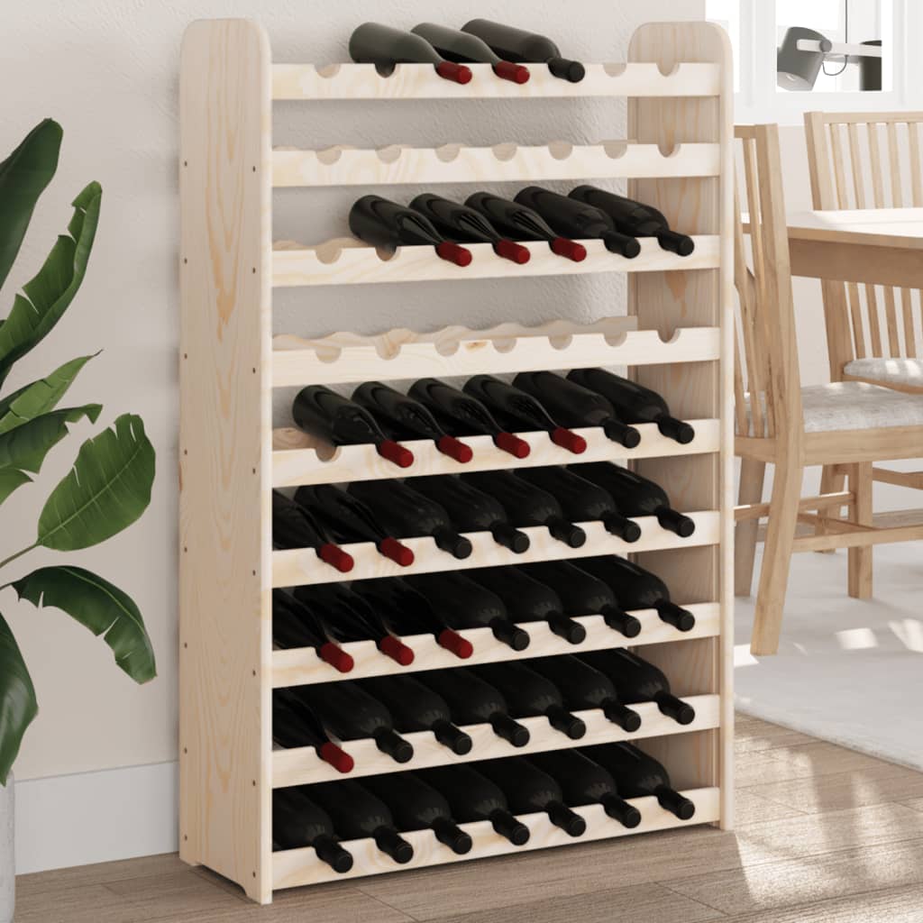 Wine Rack 72.5x25x111.5 cm Solid Wood Pine - Charlotte Dunes