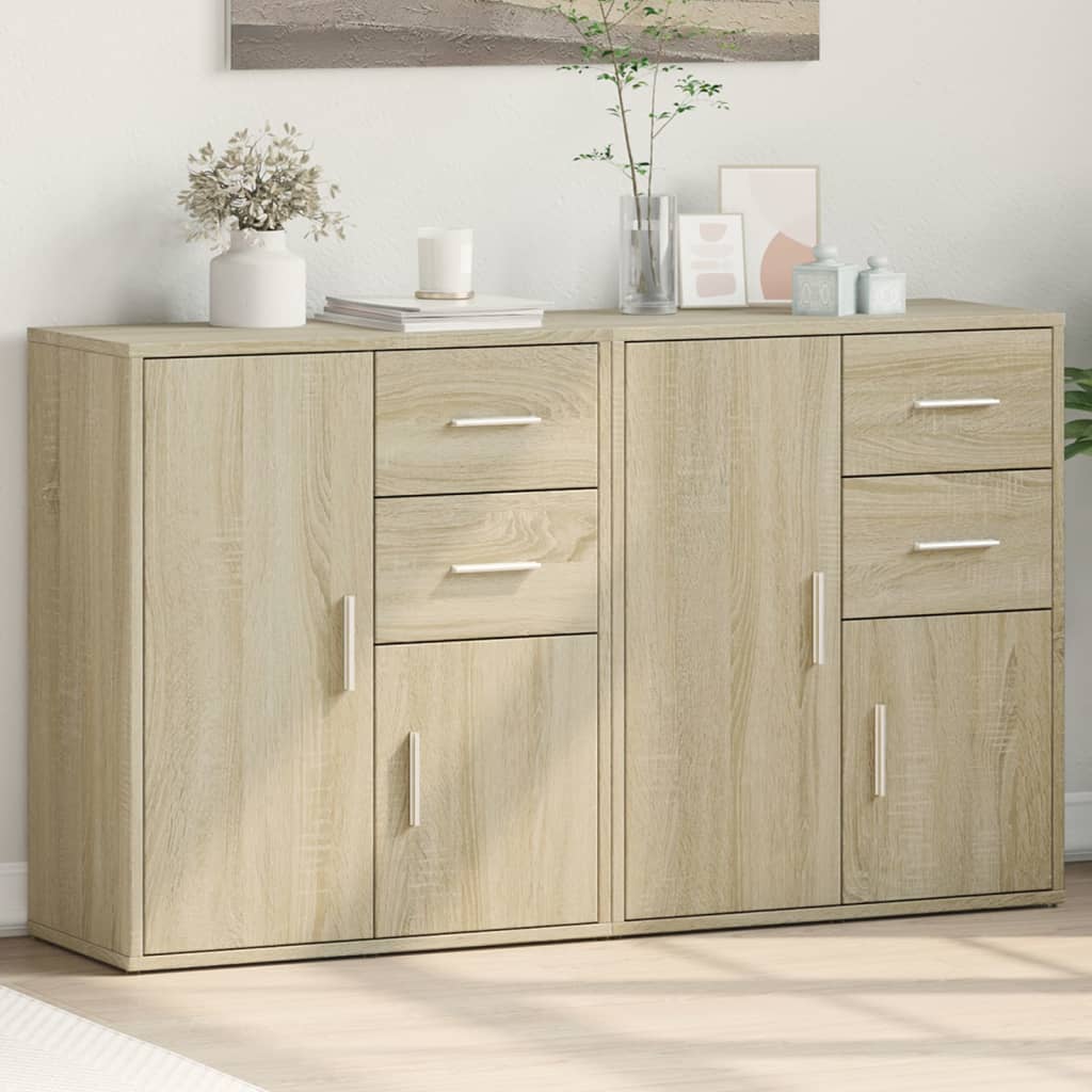 Sideboards 2 Pieces Sonoma Oak 60x31x70 cm Engineered Wood - Casper Homes