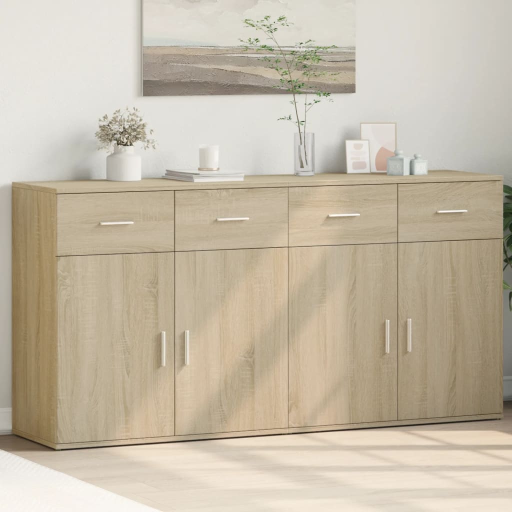Sideboards 2 Pieces Sonoma Oak 79x38x80 cm Engineered Wood - Casper Homes