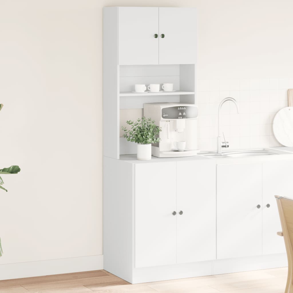 Kitchen Cabinet White 60x50x180 cm Engineered Wood - Charlotte Dunes