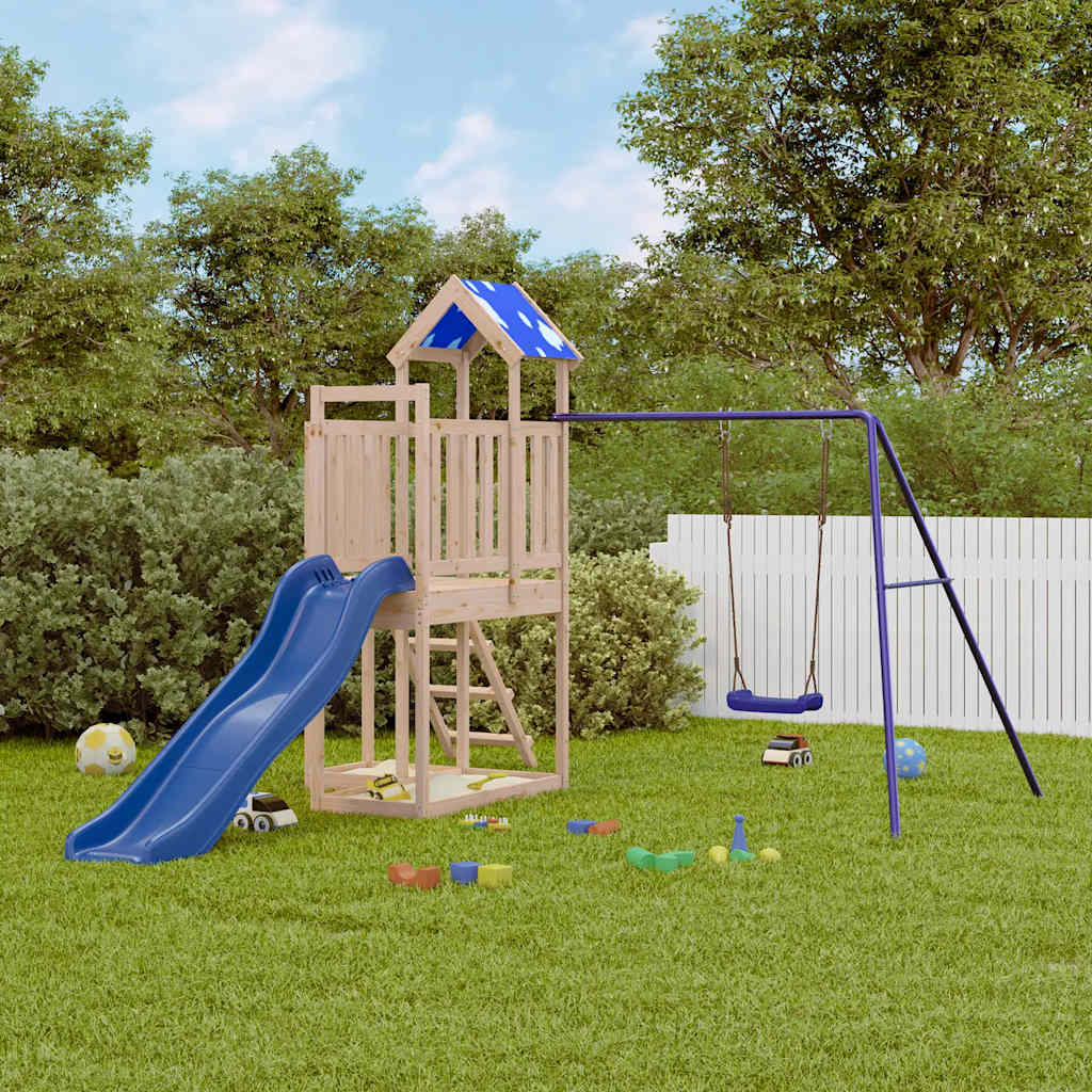 GAVALE Outdoor Playset Solid Wood - Pine - Design Hut