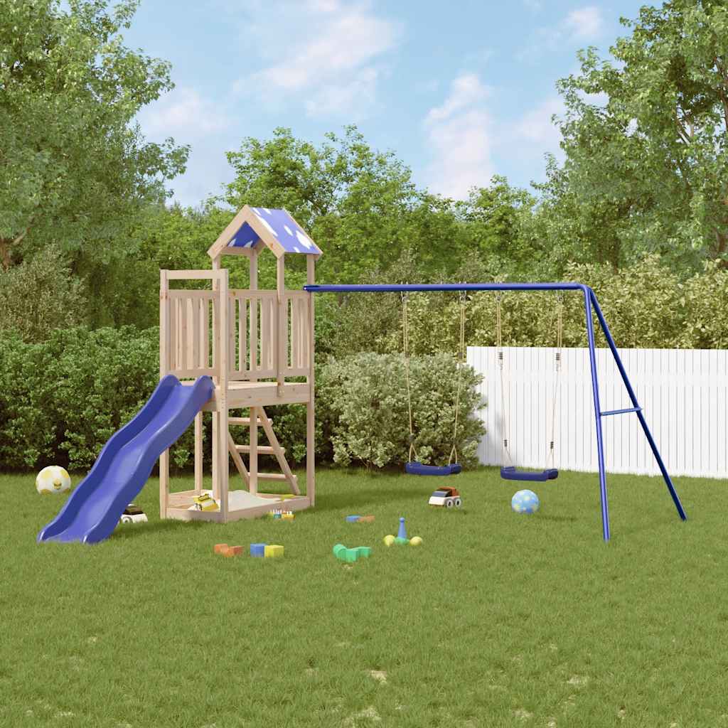 GAVALE Outdoor Playset Solid Wood - Pine - Design Hut