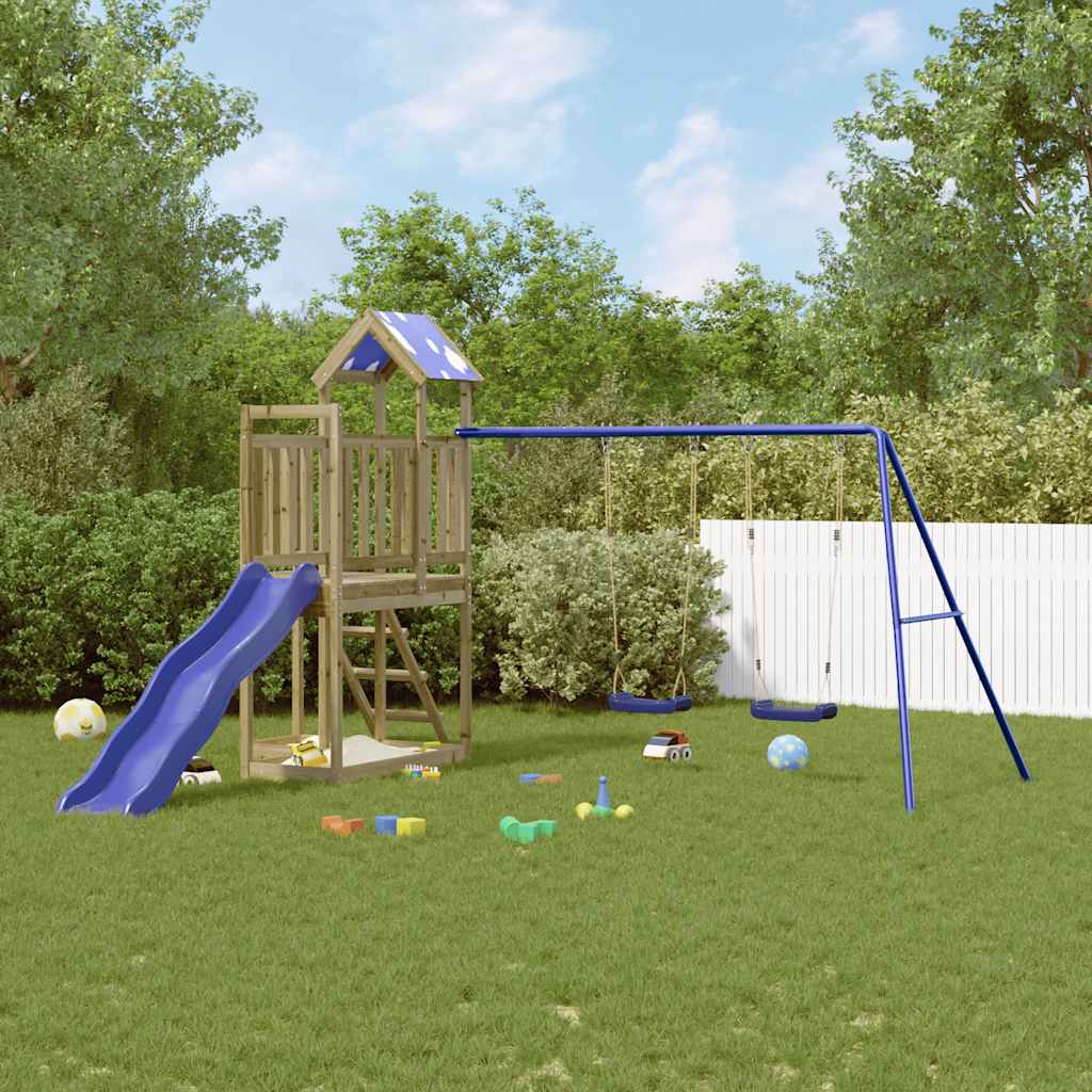 GAVALE Outdoor Playset Impregnated Wood - Pine - Design Hut