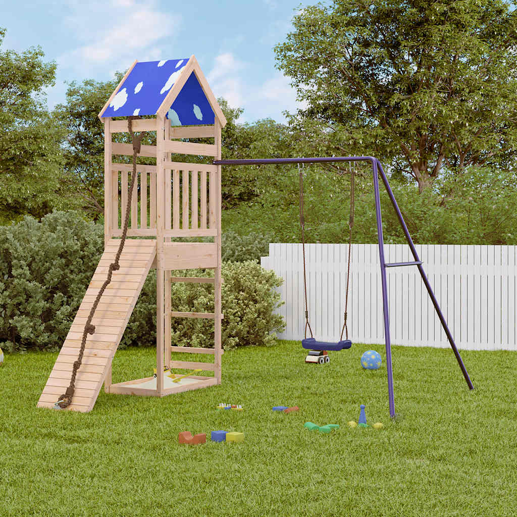 CAOMERE Outdoor Playset Solid Wood - Pine - Design Hut