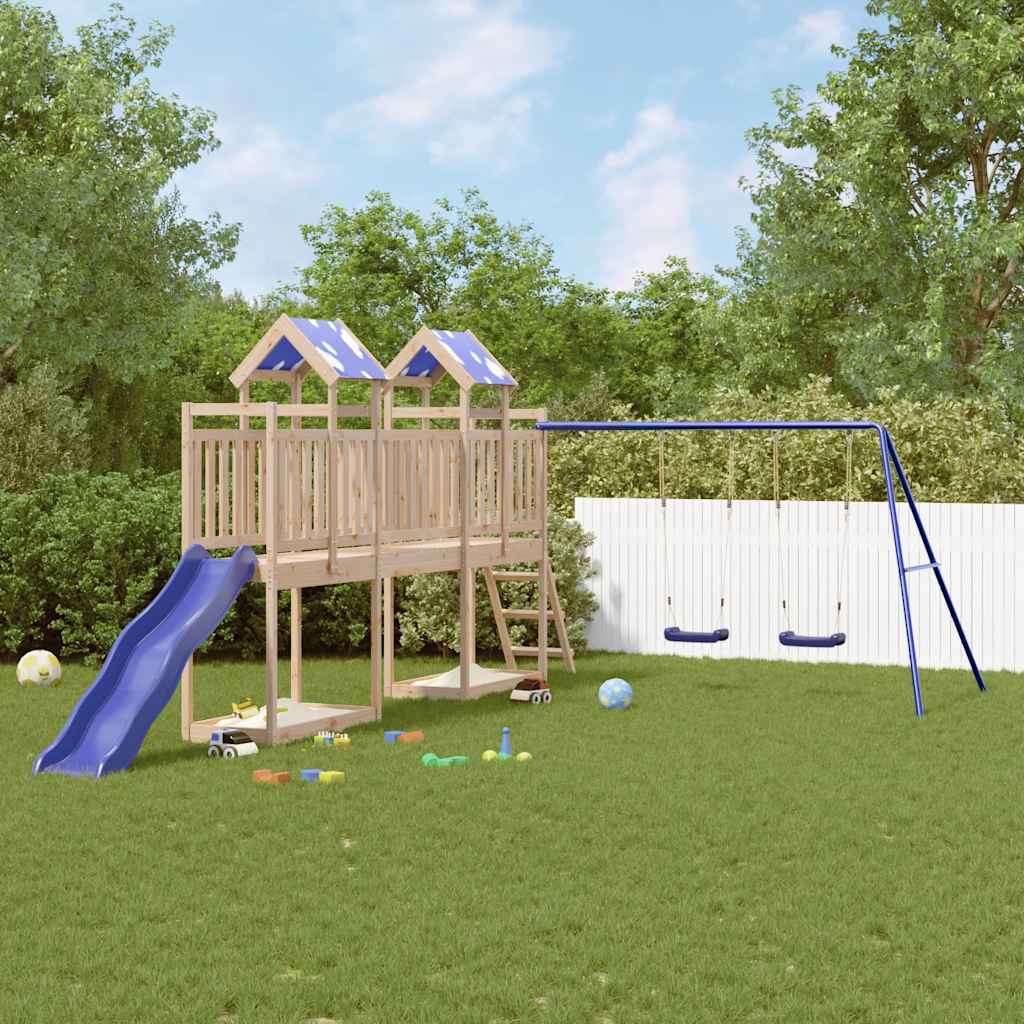 CAOMERE Outdoor Playset Solid Wood - Pine - Design Hut