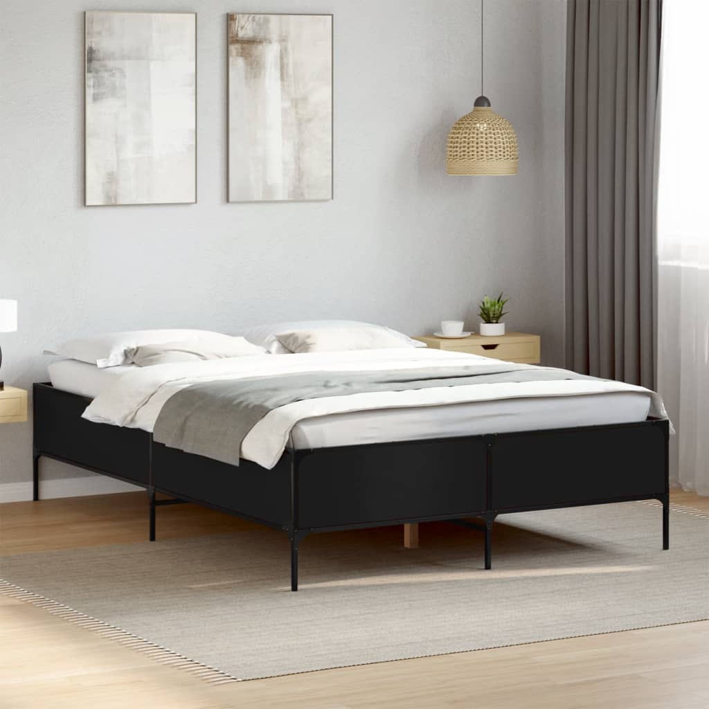 Bedframe Black 150x200cm King Size - Sid & Sam