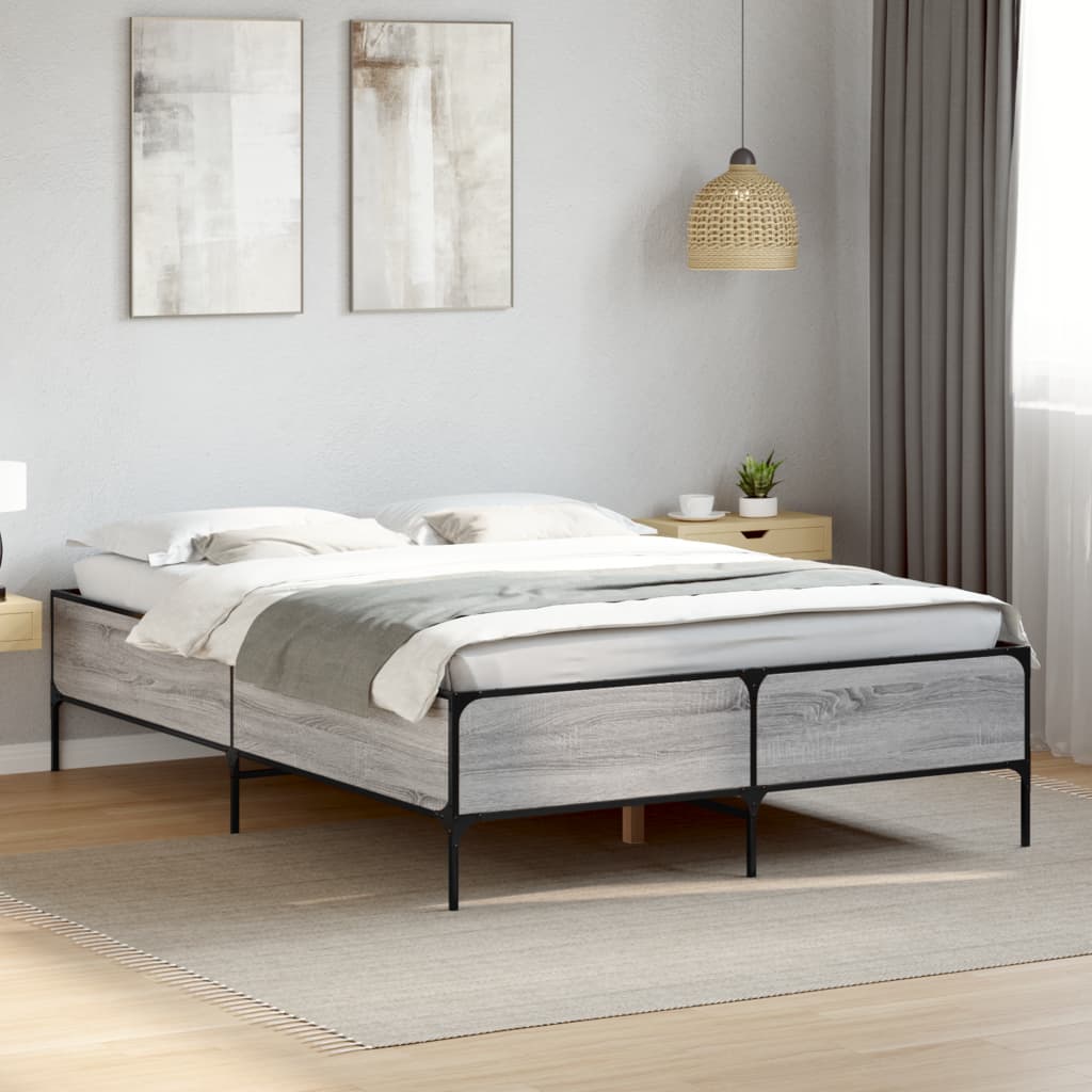 Bedframe Grey Sonoma 120x200cm - Brittle & Co