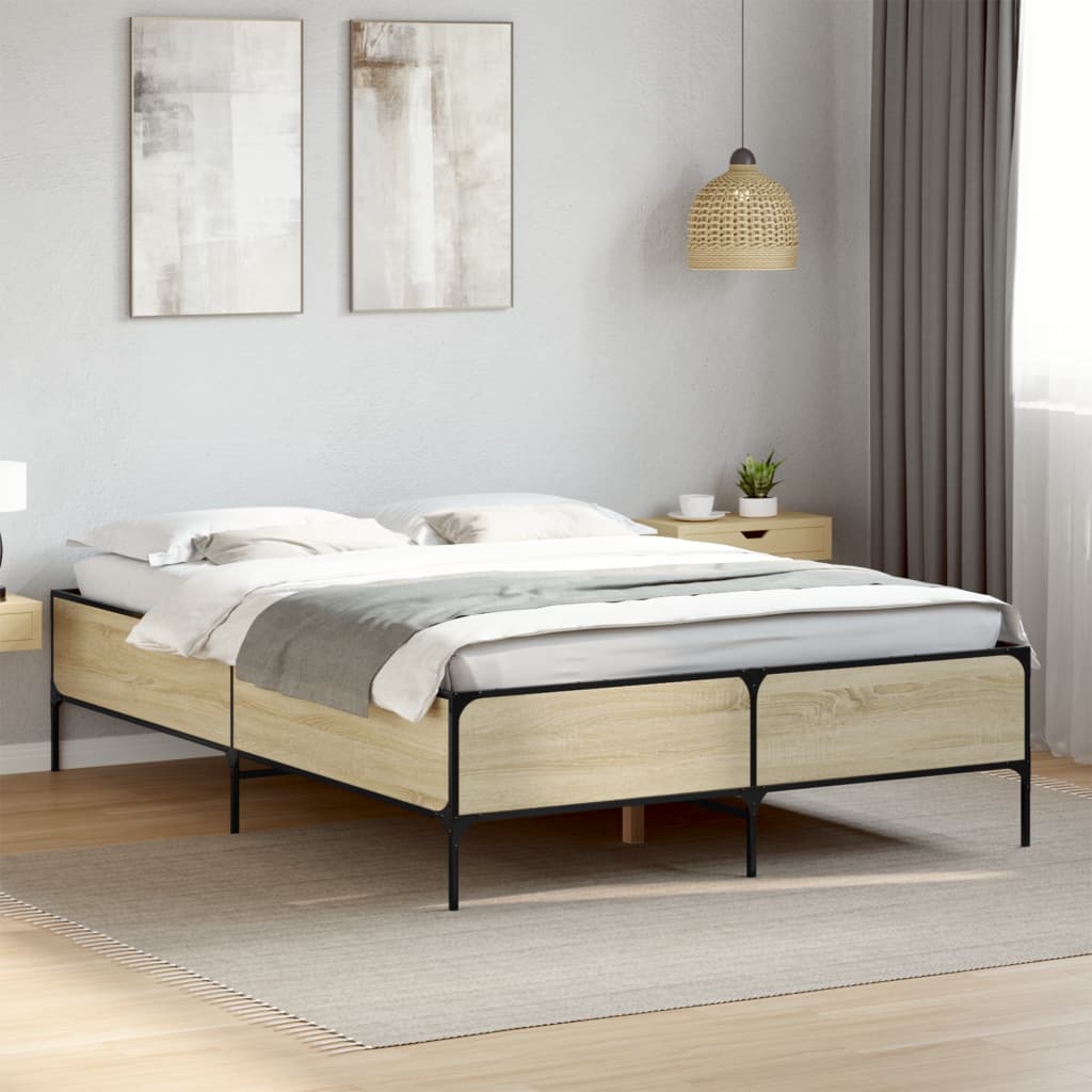 Bedframe Sonoma Oak 140x190cm - All Things Good
