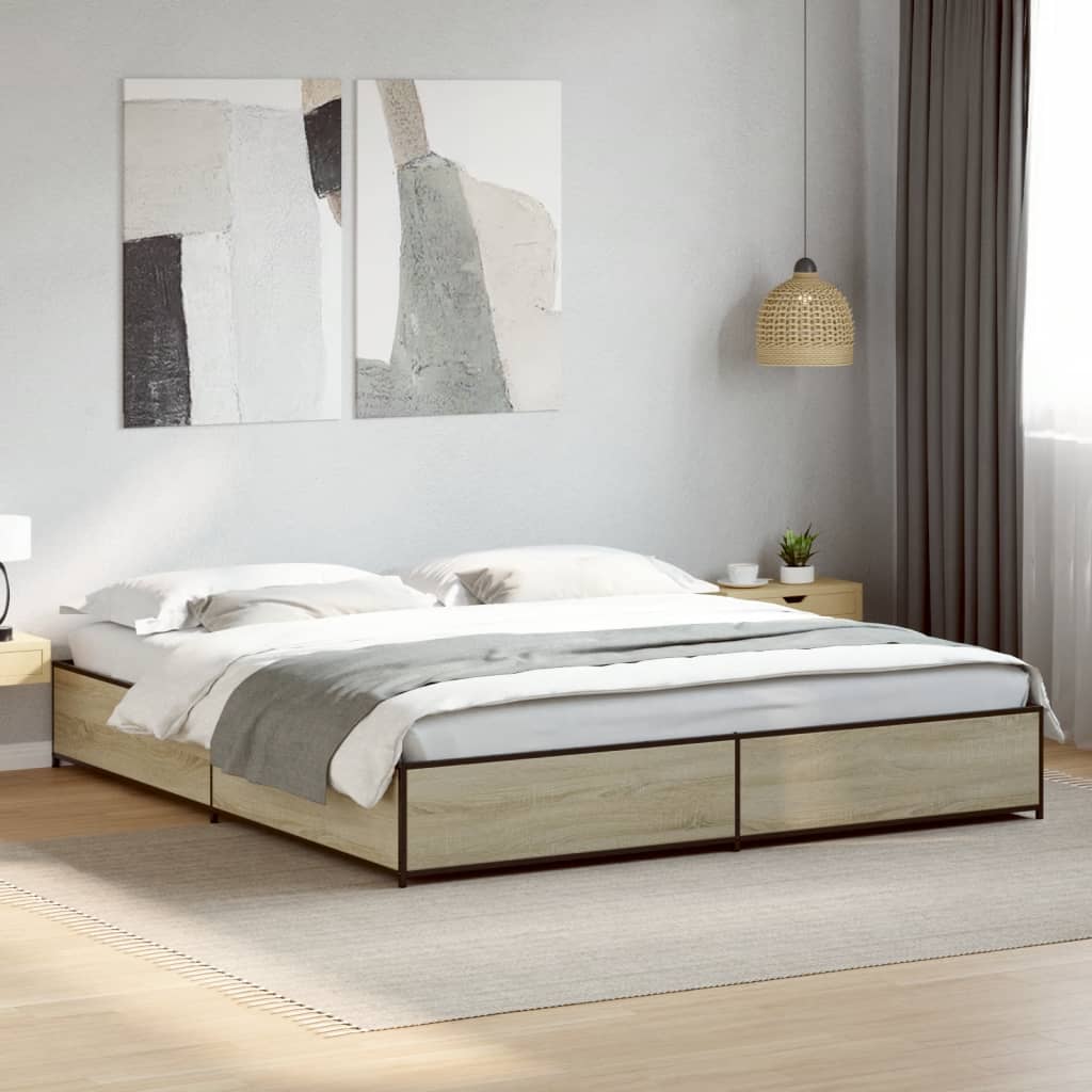 Bedframe Sonoma Oak 200x200cm - Tyrell & Tyrell