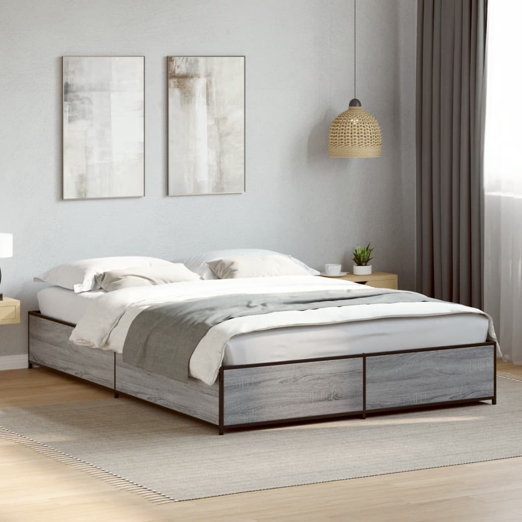 Bedframe Grey Sonoma 120x200cm - Merlin Deals
