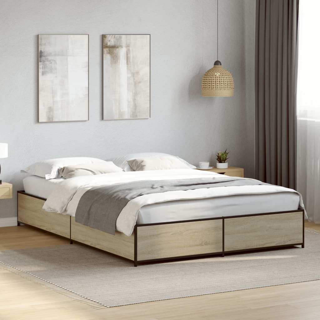Bedframe Sonoma Oak 120x190cm Small Double - Sid & Sam