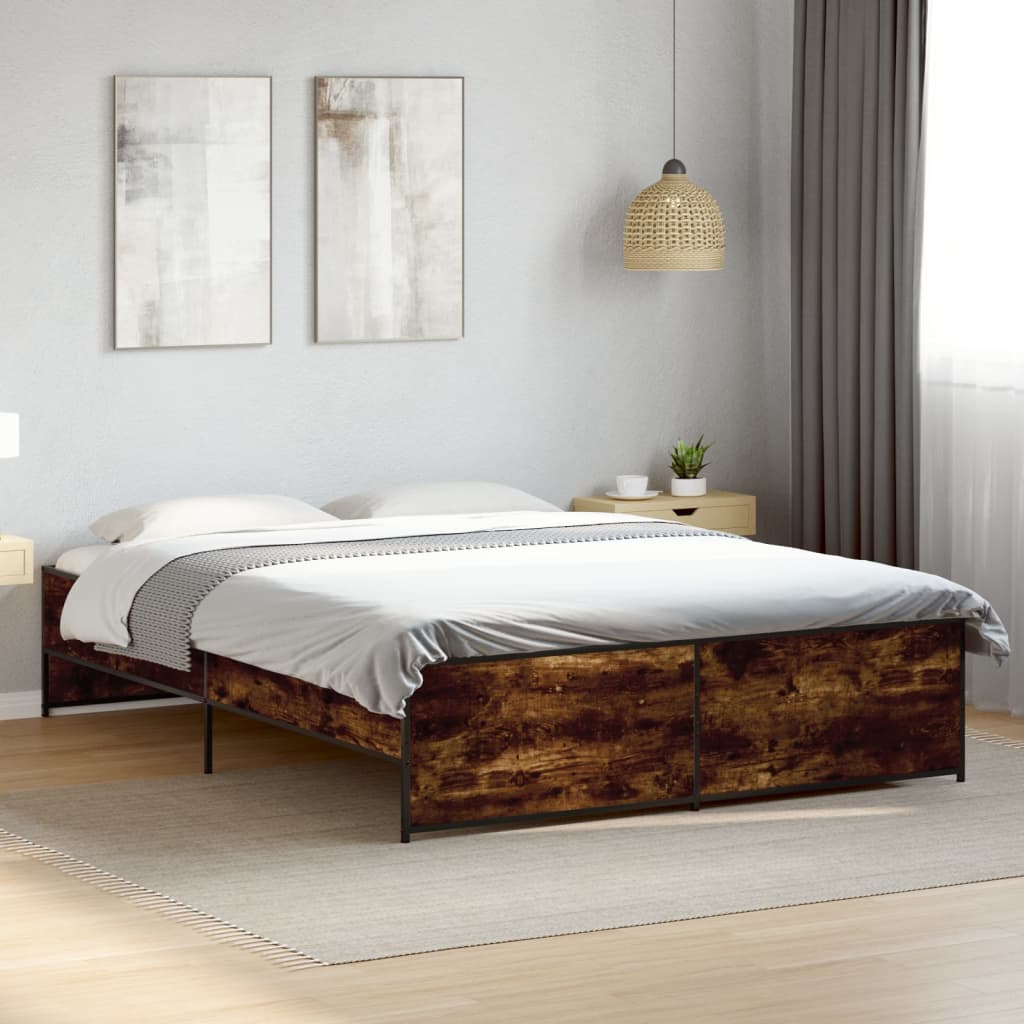 Bedframe Smoked Oak 140x200cm - Millennium Furniture