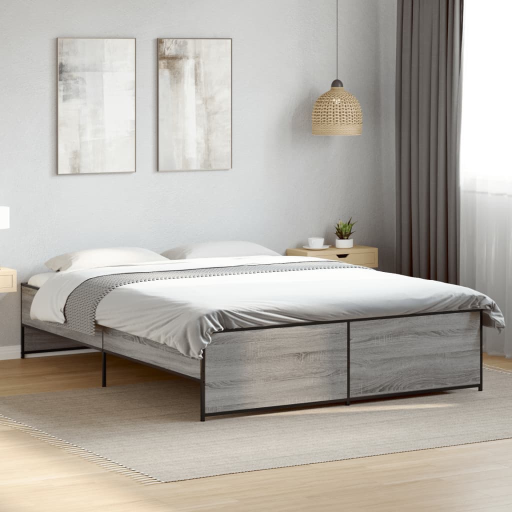 Bedframe Grey Sonoma 140x200cm - Decor Base