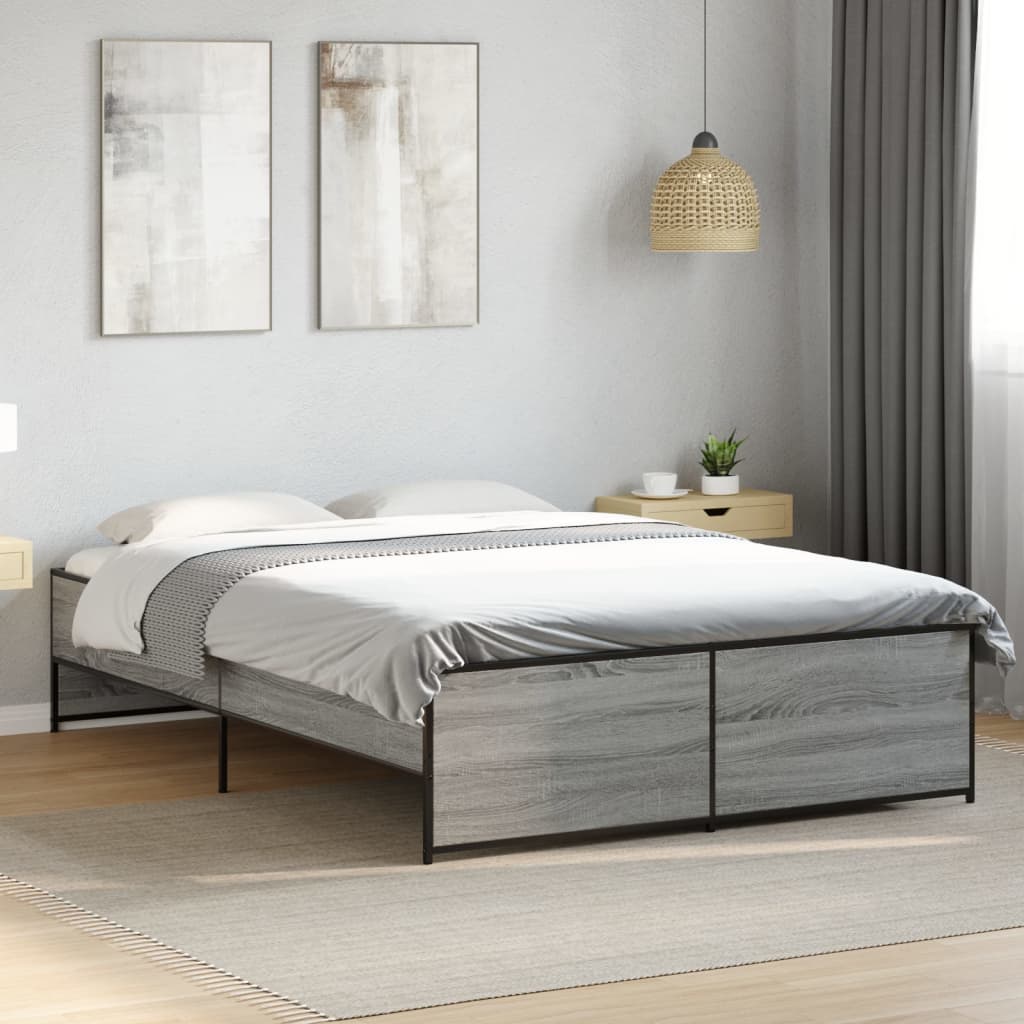Bedframe Grey Sonoma 120x200cm - Charlotte Dunes