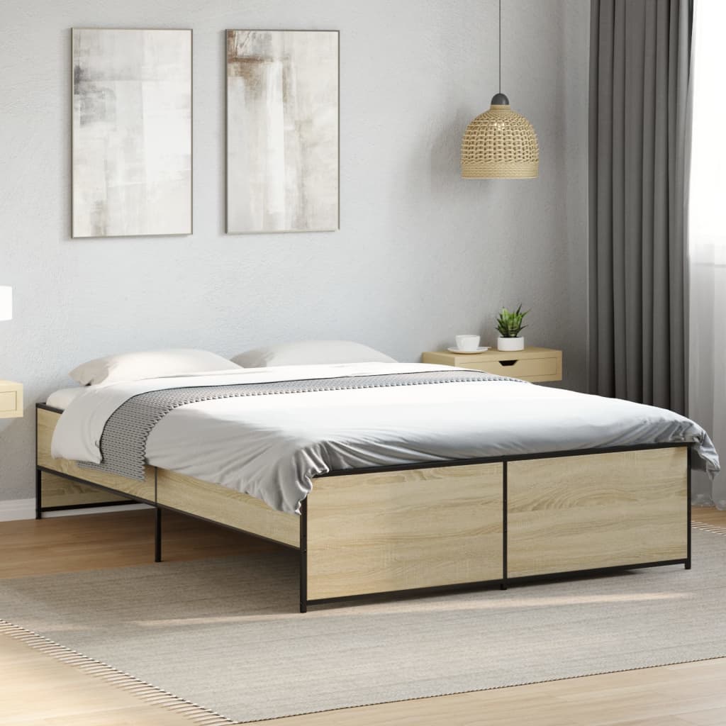 Bedframe Sonoma Oak 140x190cm - Sid & Sam