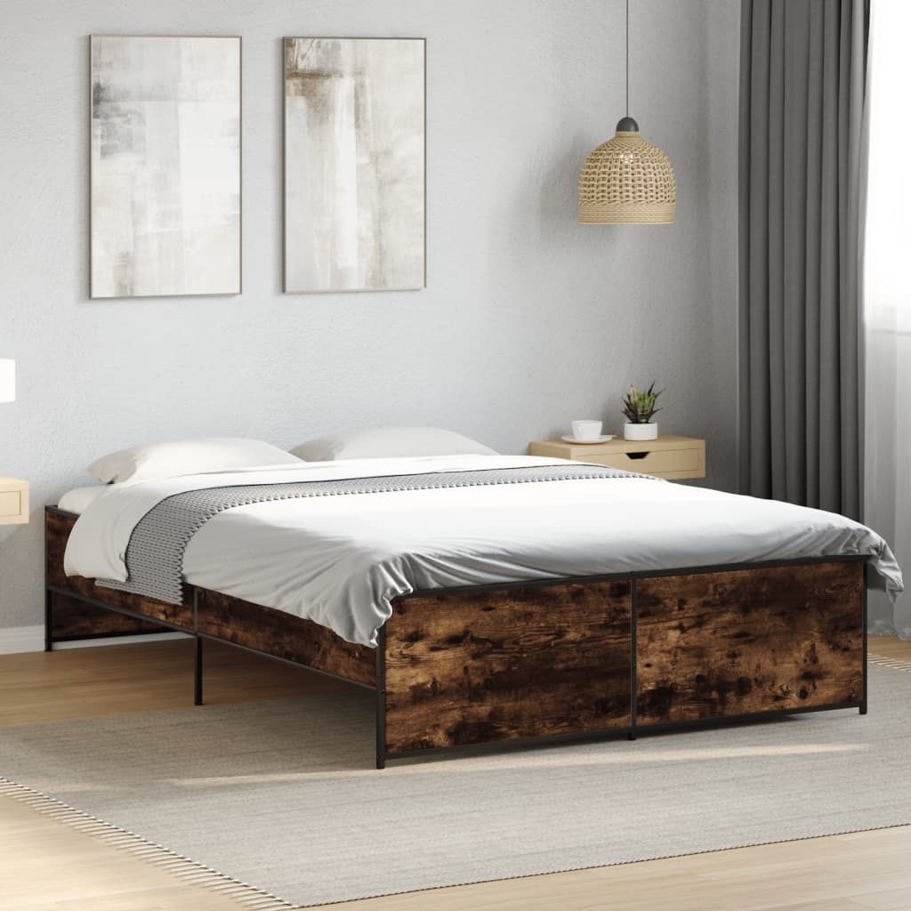 Bedframe Smoked Oak 140x190cm - Sid & Sam