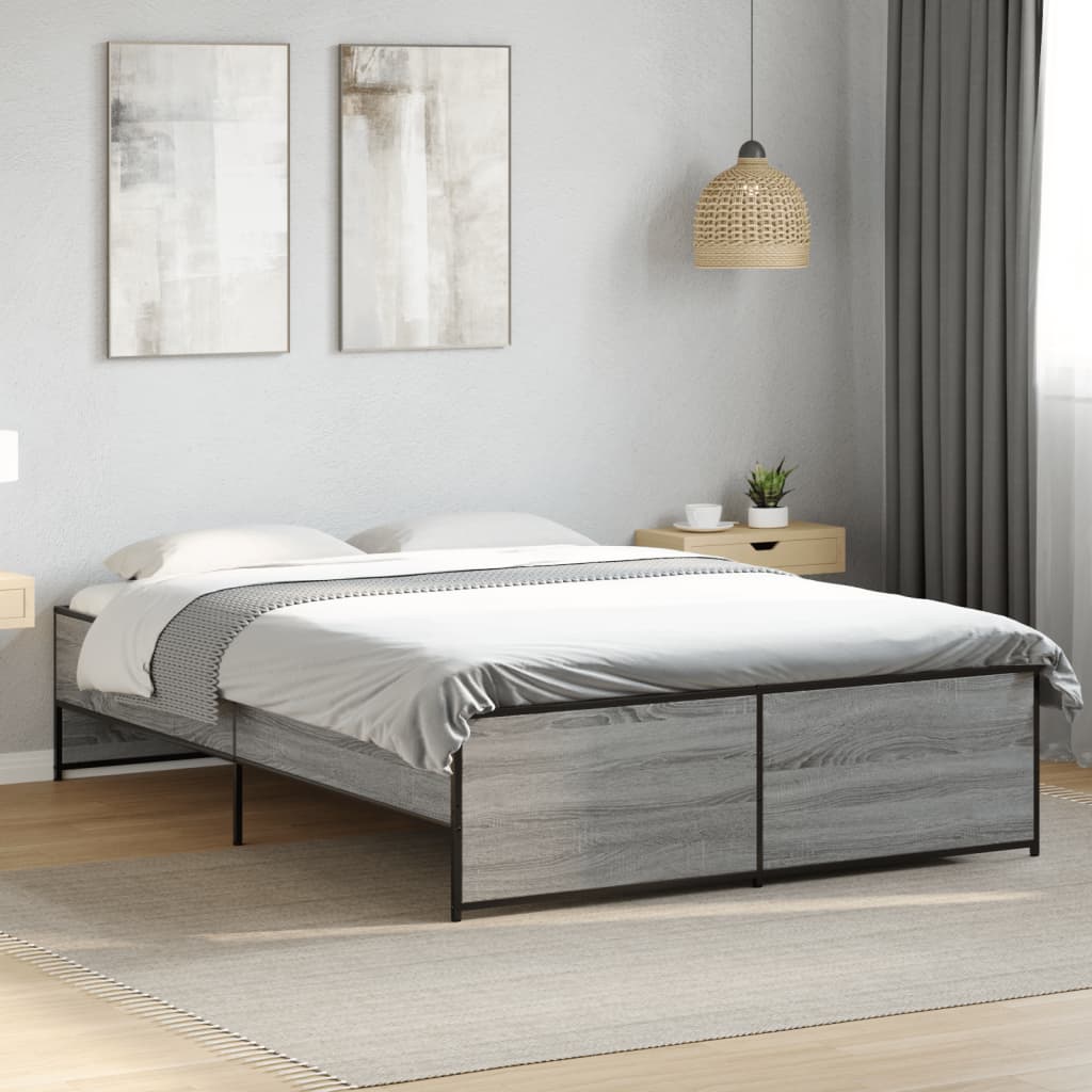 Bedframe Grey Sonoma 120x190cm Small Double - Casper Homes