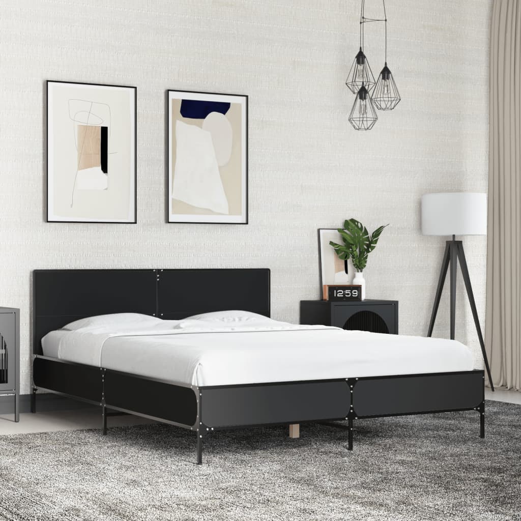Bedframe Black 120x200cm - Discount Dealers