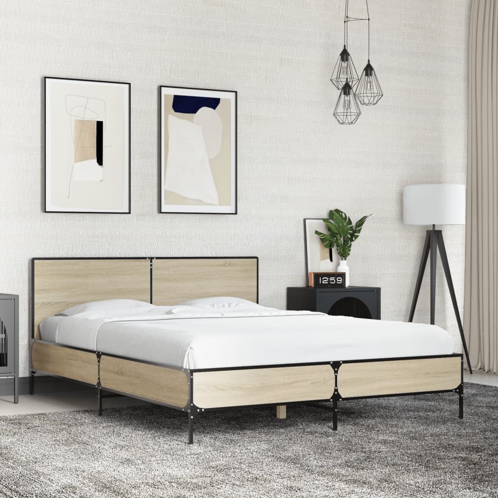 Bedframe Sonoma Oak 140x200cm - Merkel Designers