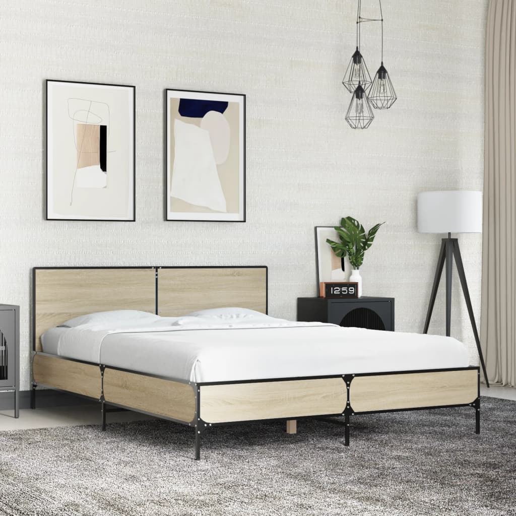 Bedframe Sonoma Oak 120x190cm Small Double - Decor Base