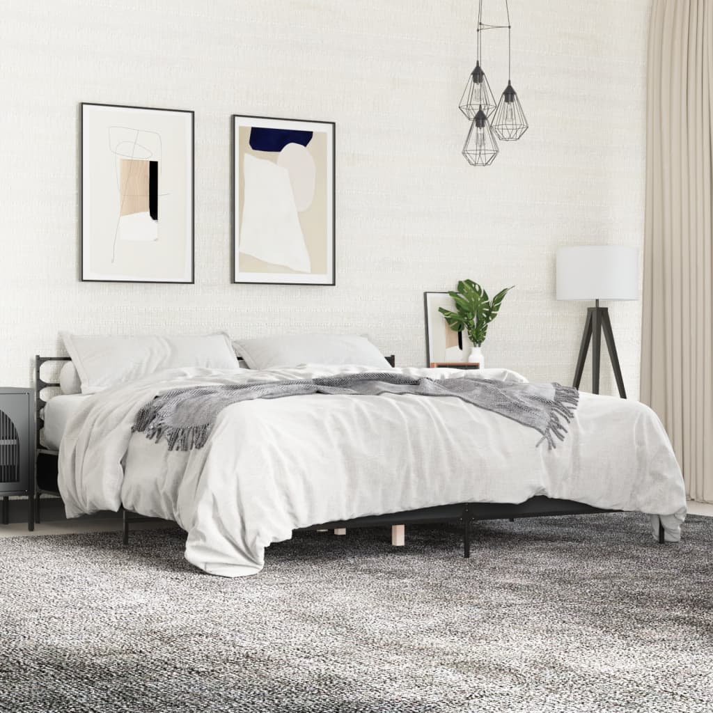Bedframe Black 200x200cm - Direct Imports