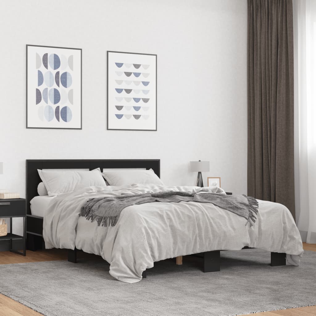 Bedframe Black 135x190cm Double - All Things Good