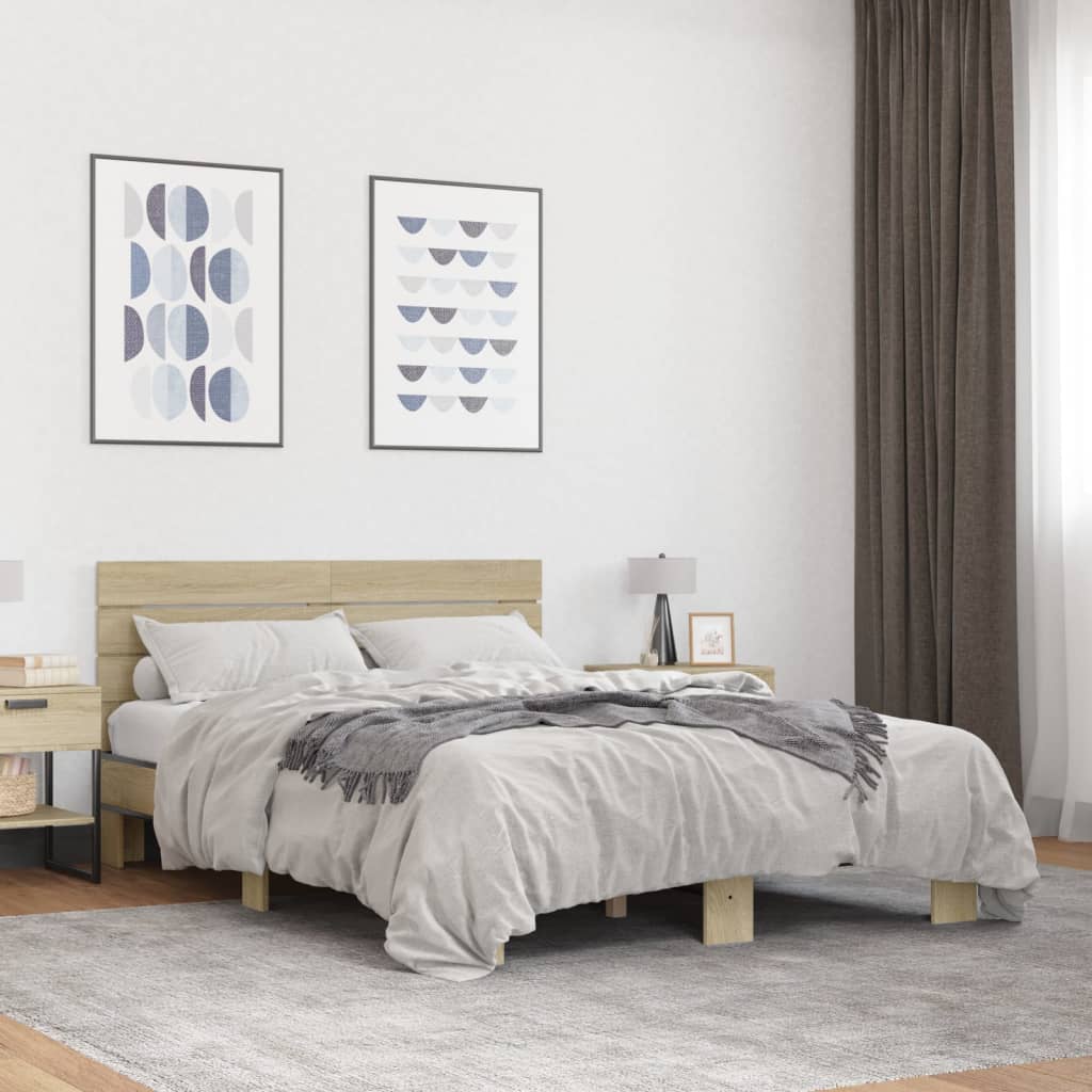 Bedframe Sonoma Oak 120x200cm - All Things Good