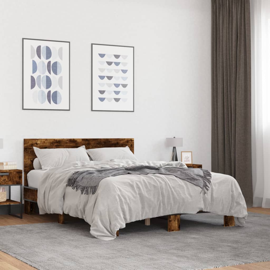 Bedframe Smoked Oak 120x200cm - Merlin Deals