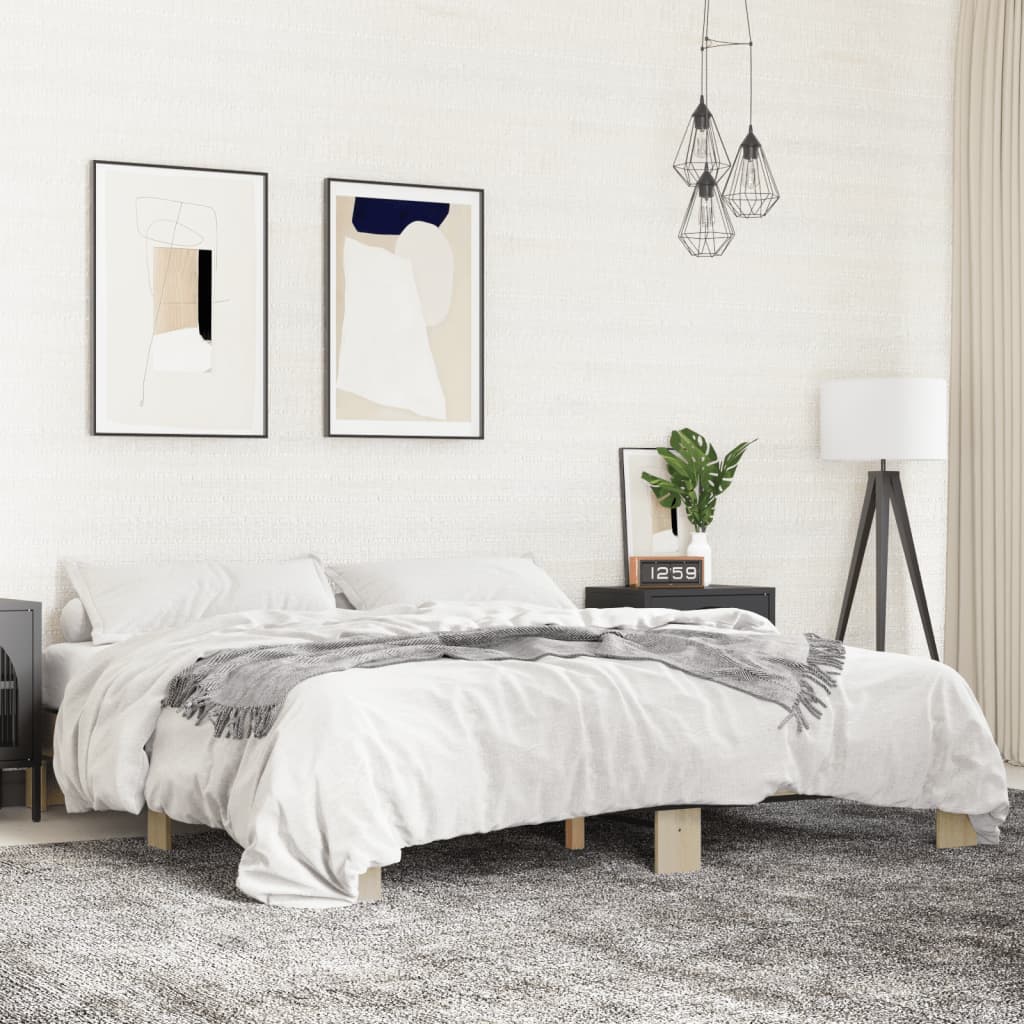 Bedframe Sonoma Oak 200x200cm - Charlotte Dunes