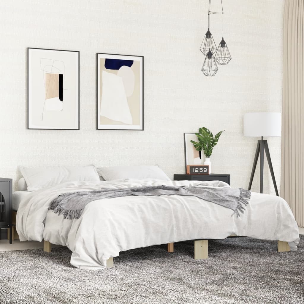Bedframe Sonoma Oak 160x200cm - Unbeatable Bargains