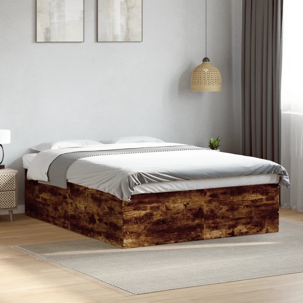 Bedframe Smoked Oak 150x200cm King Size - Merkel Designers