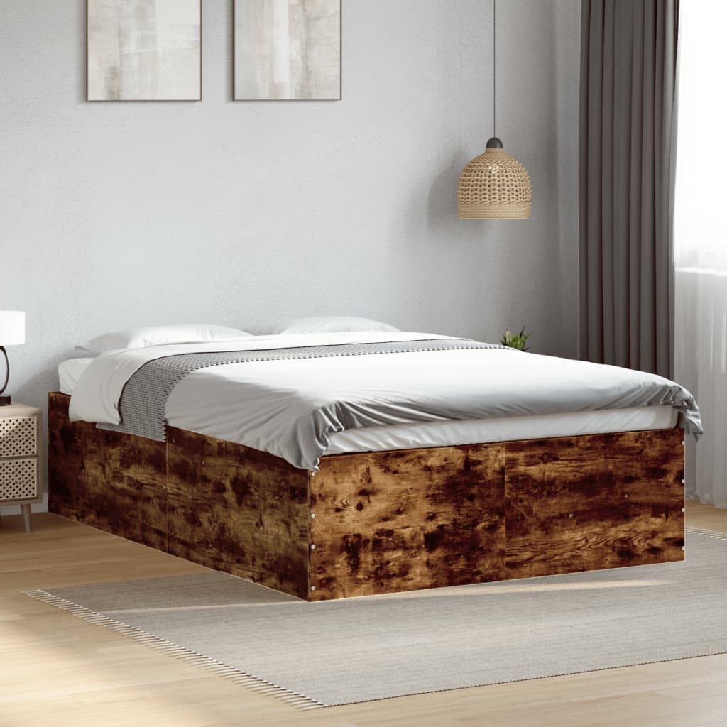 Bedframe Smoked Oak 135x190cm Double - Decor Base