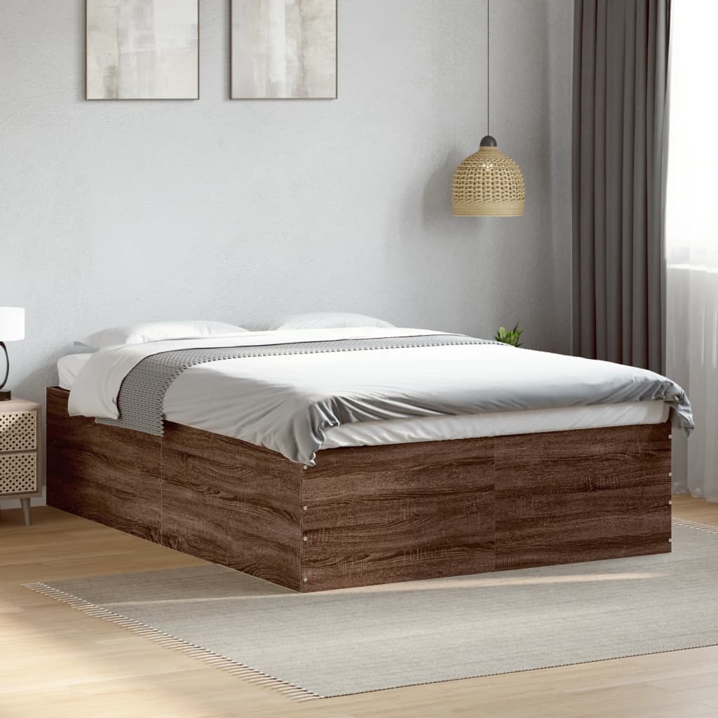 Bedframe Brown Oak 135x190cm Double - All Things Good