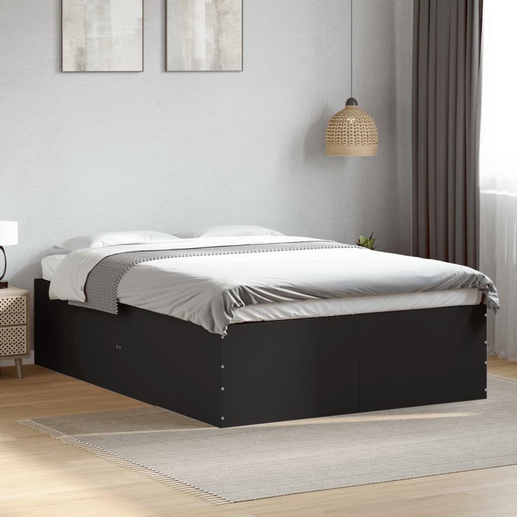 Bedframe Black 120x190cm Small Double - Casper Homes