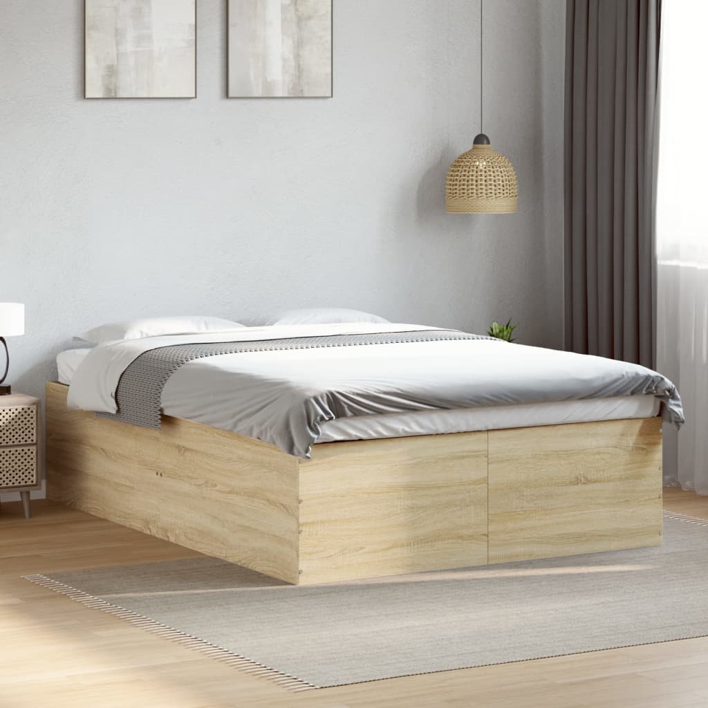 Bedframe Sonoma Oak 120x190cm Small Double - Discount Dealers