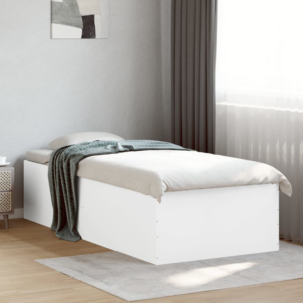 Bedframe White 90x190cm Single - The Home Maker