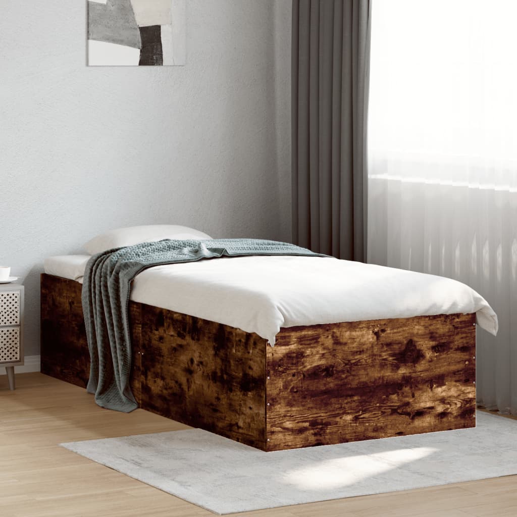 Bedframe Smoked Oak 75x190cm Small Single - Casper Homes