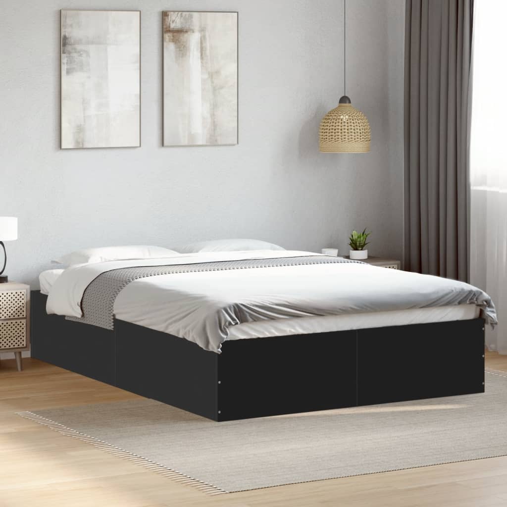 Bedframe Black 120x190cm Small Double - Merkel Designers