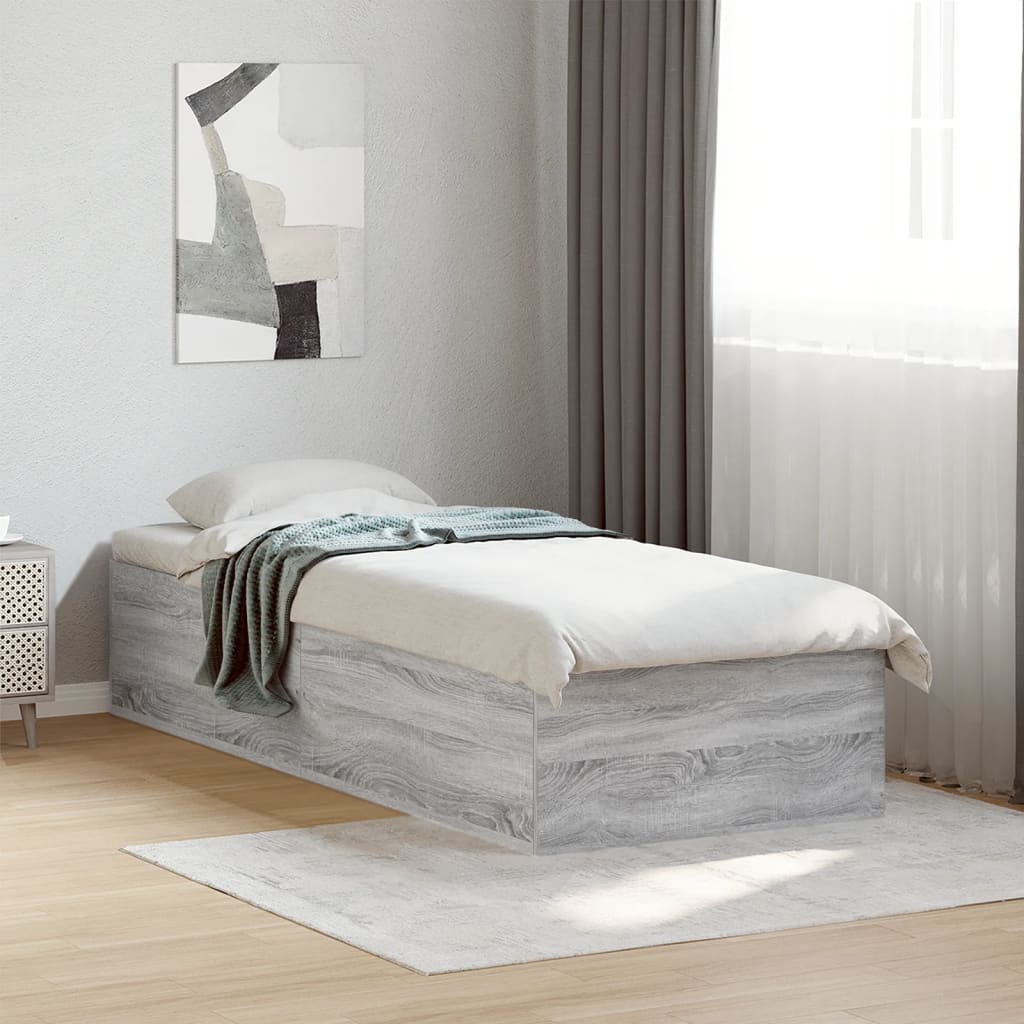 Bedframe Grey Sonoma 100x200cm - Sid & Sam