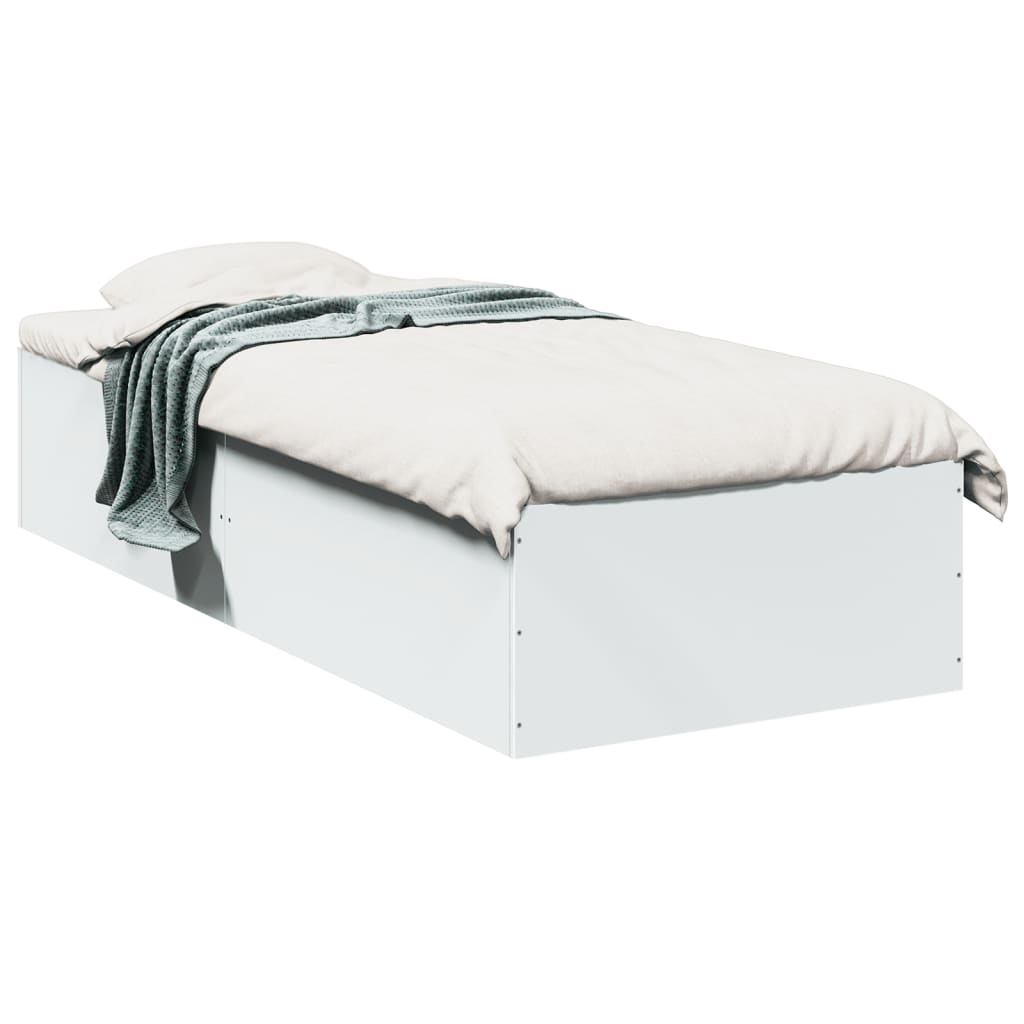 Bedframe White 90x190cm Single - Charlotte Dunes