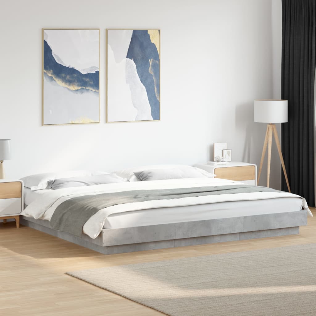 Bedframe Concrete Grey 200x200cm - Merkel Designers