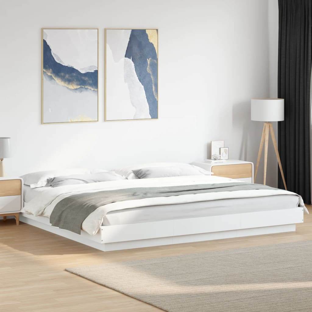 Bedframe White 180x200cm Super King - Charlotte Dunes